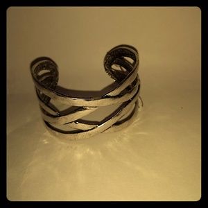 Handcrafted CrissCross Cuff Bracelet